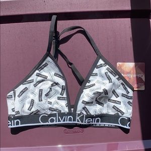 NWT Calvin Klein Logo BRALETTE